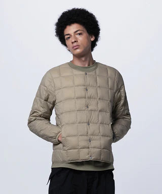 TAION Crew Neck Button Down Jacket