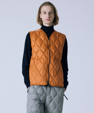 TAION MILITARY V NECK W-ZIP DOWN VEST (SOFT SHELL)