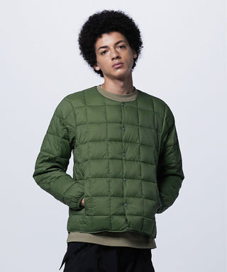 TAION Crew Neck Button Down Jacket