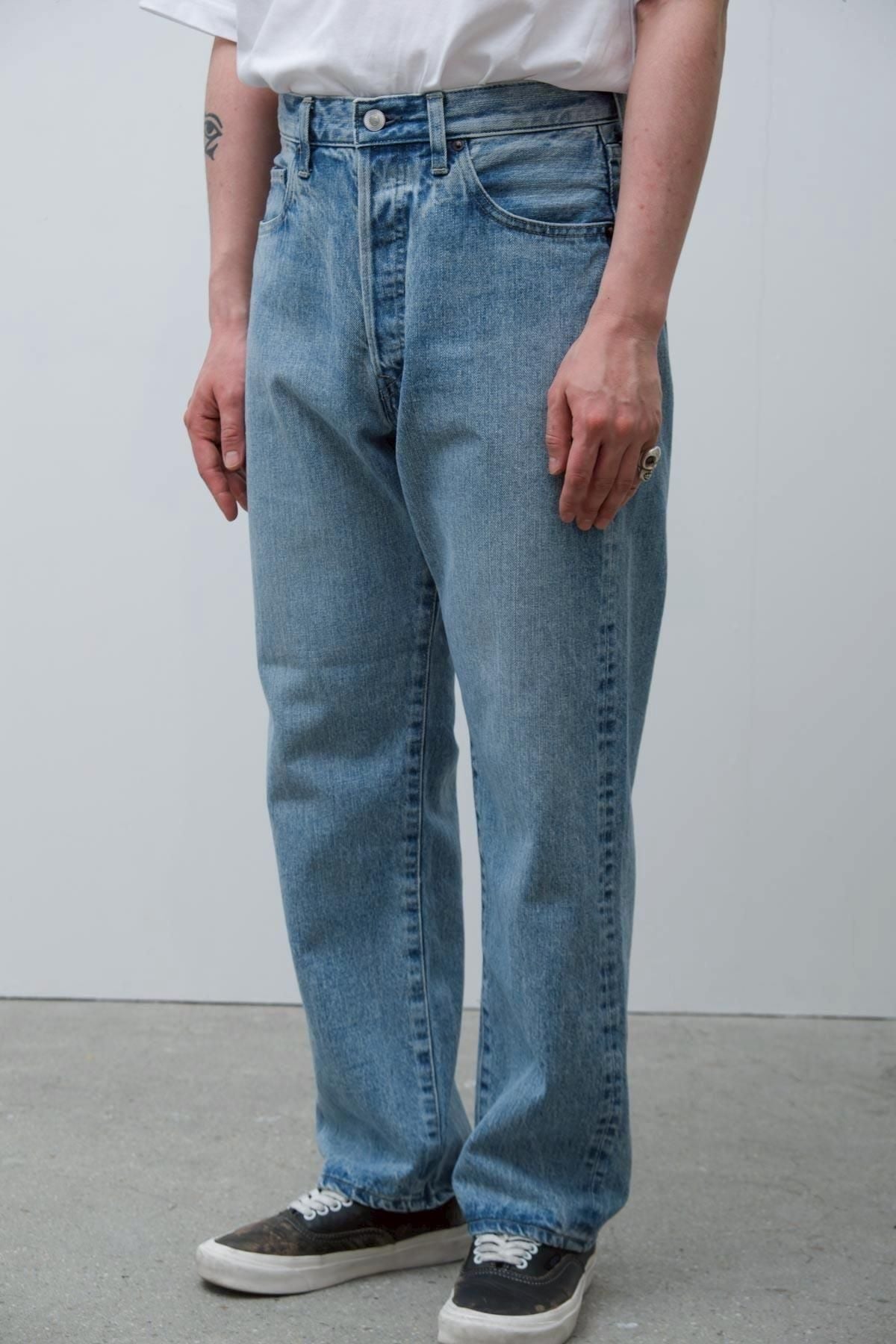 A.PRESSE Washed Denim Pants