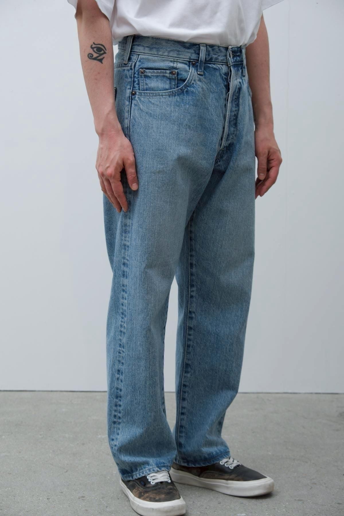 A.PRESSE Washed Denim Pants