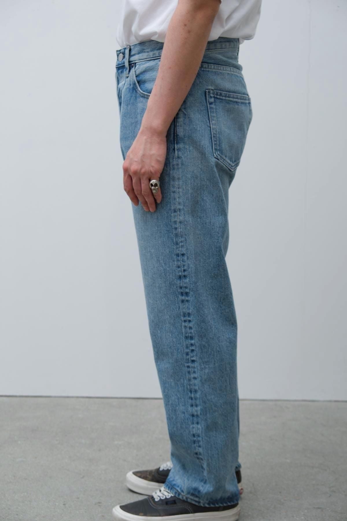 A.PRESSE Washed Denim Pants