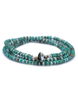 SunKu 39 Heishi turquoise×Shell Necklace & Bracelet SK-053