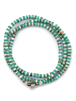SunKu 39 Heishi turquoise×Shell Necklace & Bracelet SK-053