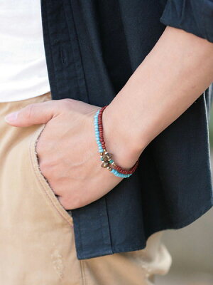 SunKu 39 Antique Beads Bracelet Mat Sax LTD-017