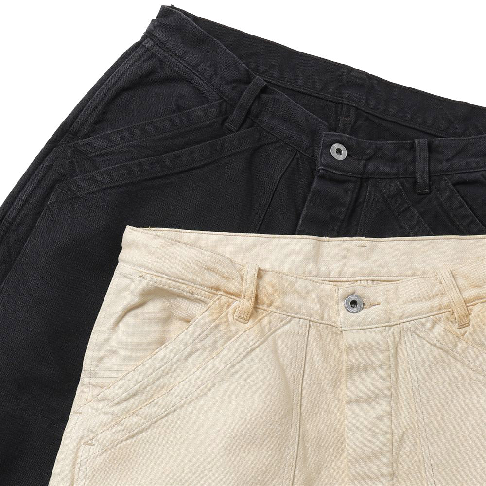 A.PRESSE Vintage Silk Hemp Double Knee Pants