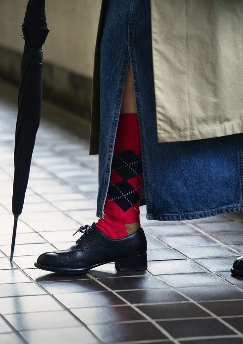 RoToTo ARGYLE CREW SOCKS