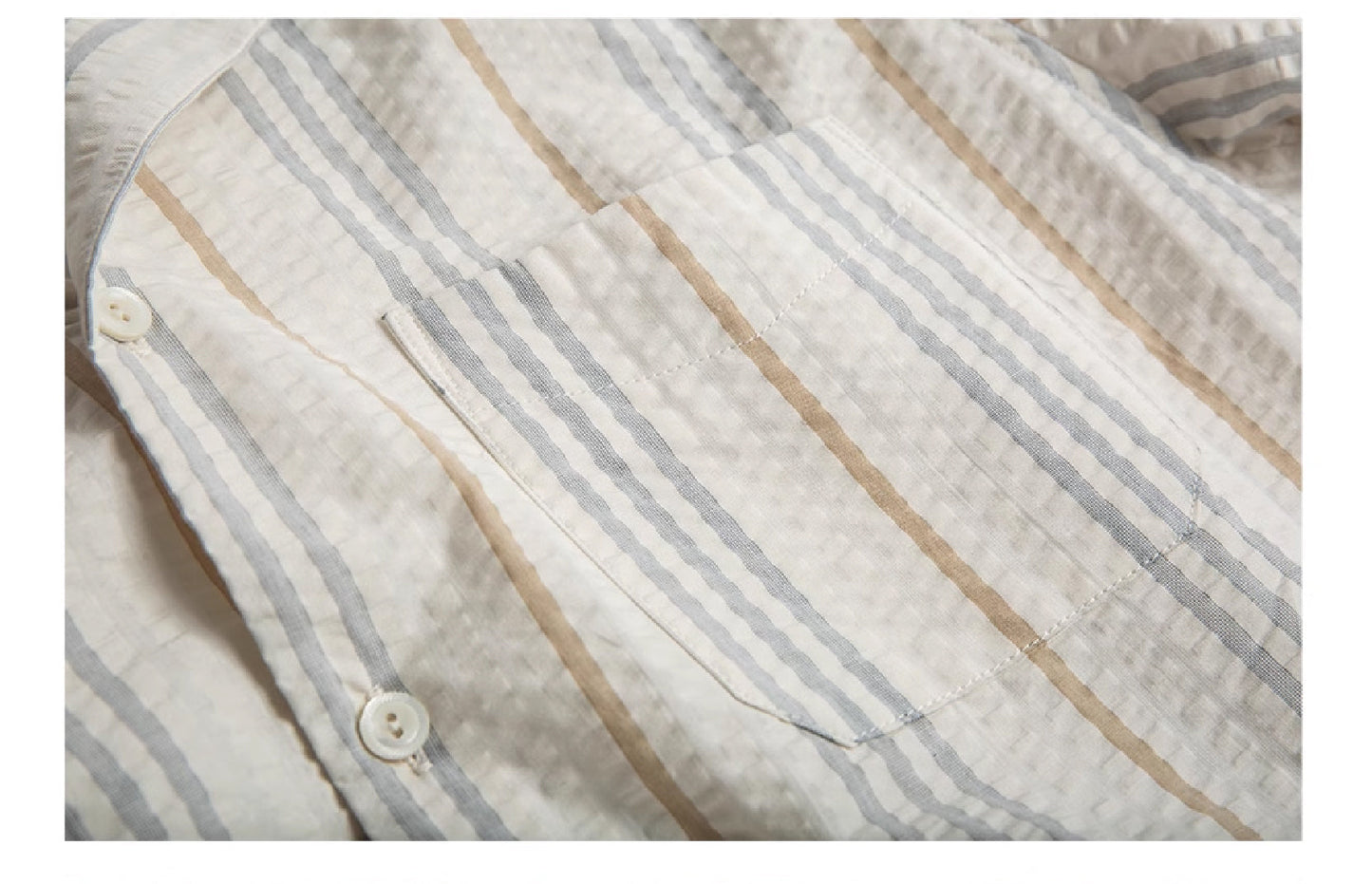 Burcs Seersucker Loose Shirt