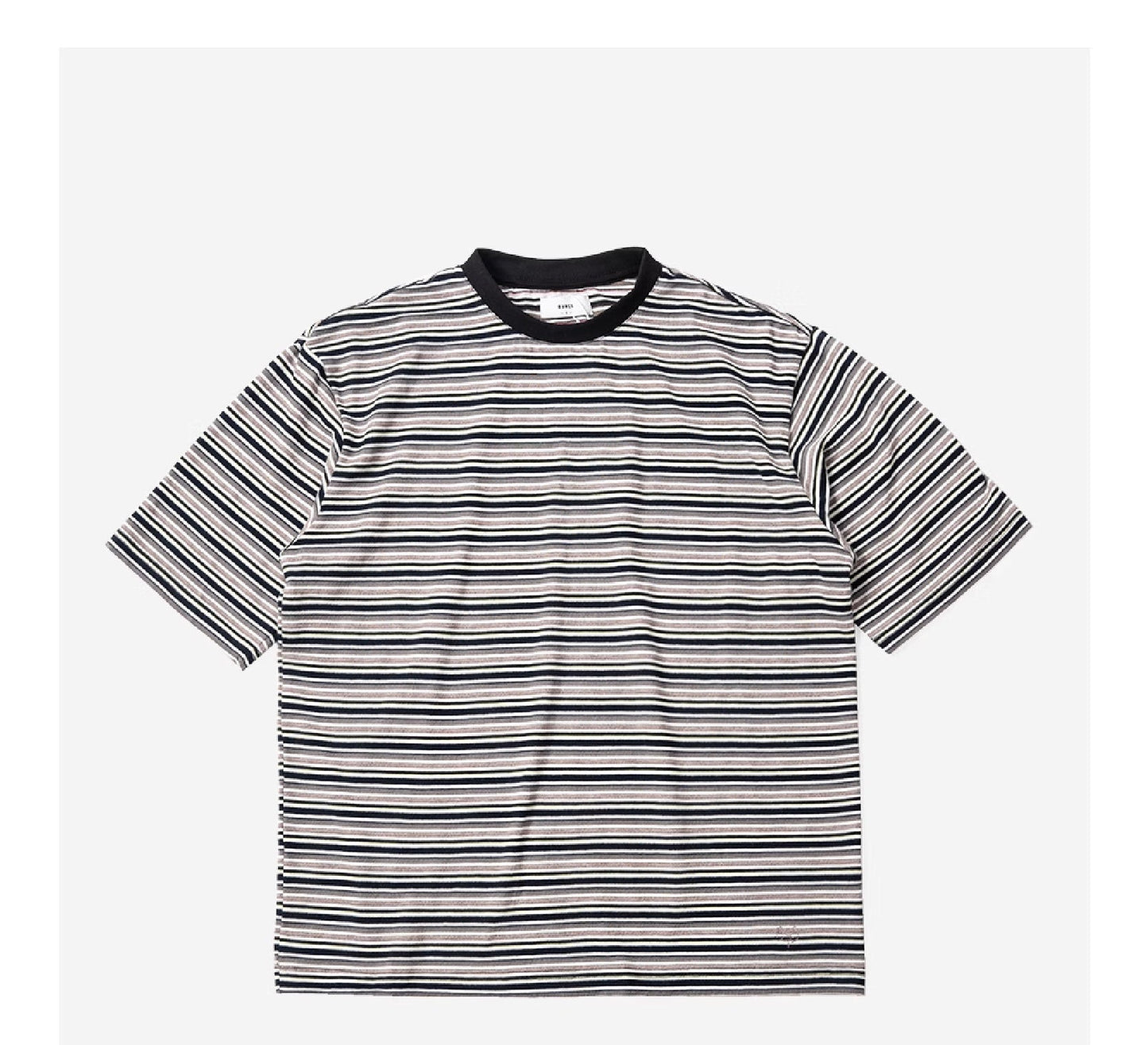 Burcs Tencel Stripe Crewneck Tee