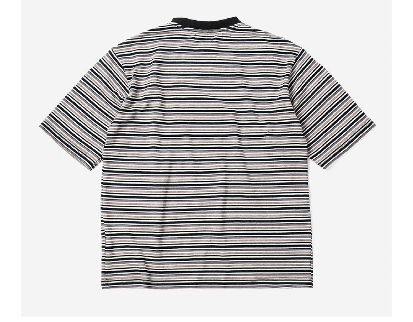 Burcs Tencel Stripe Crewneck Tee