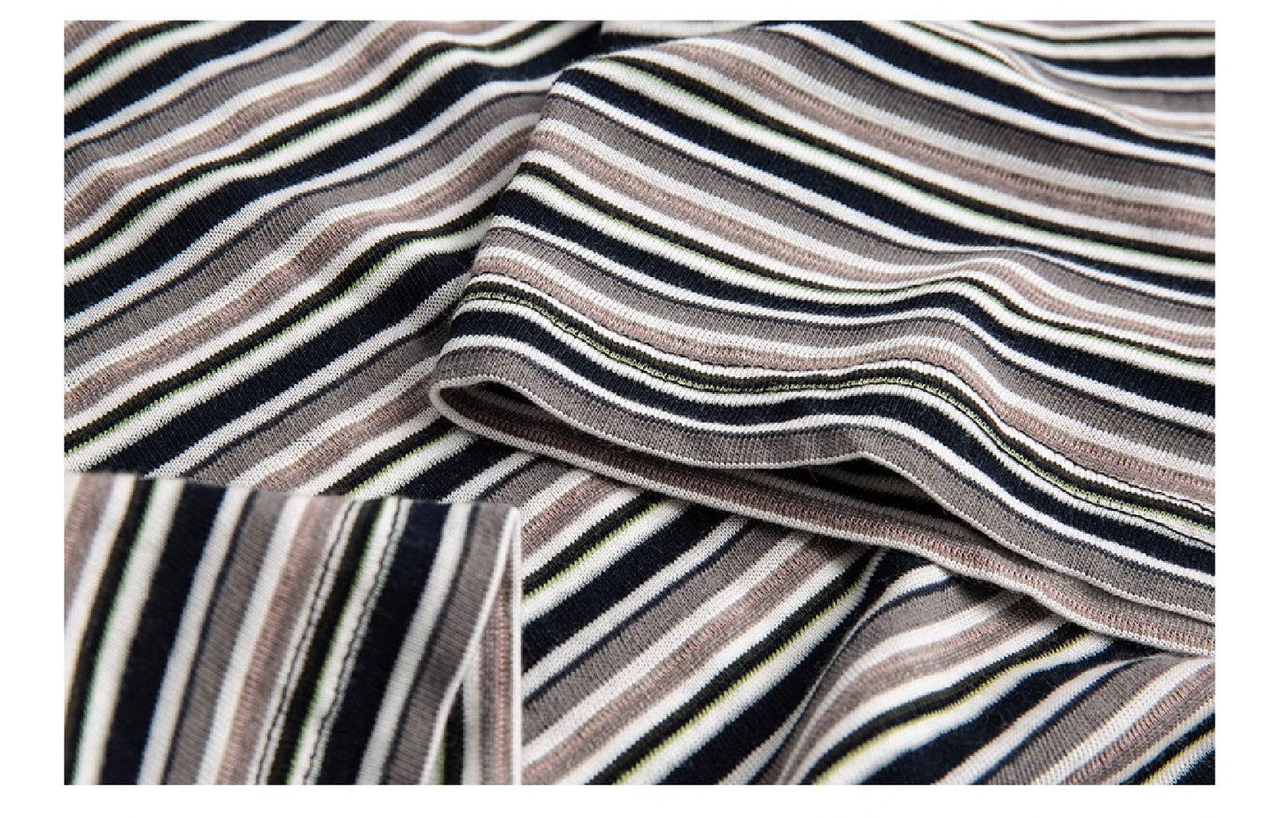 Burcs Tencel Stripe Crewneck Tee