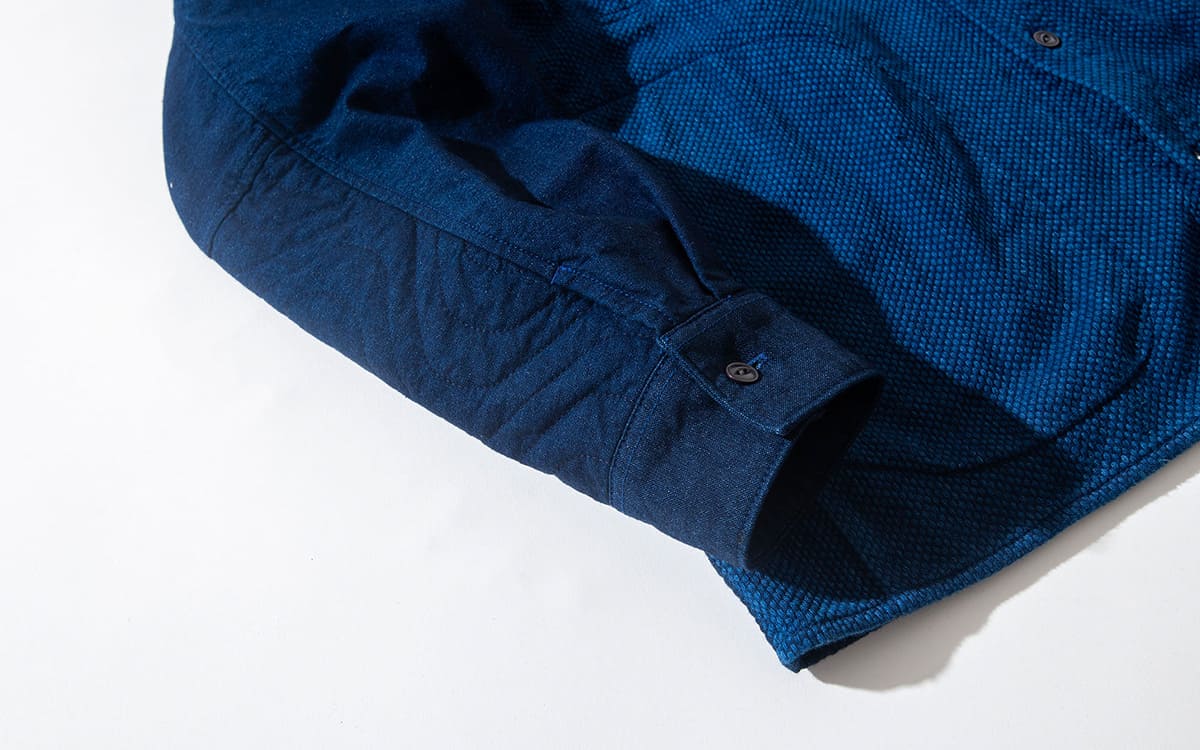 BLUE BLUE JAPAN Casezomesashiko Back Quilted Shirt