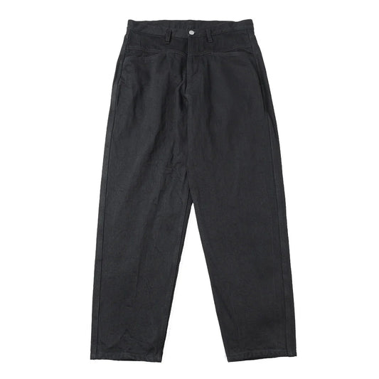 COMOLI Black Denim Tapered Pants