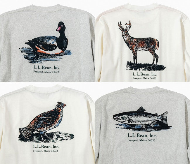 L.L.Bean JAPAN EDITION Union Animal Long-Sleeve Tee