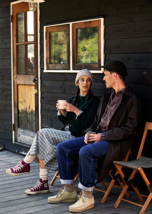 RoToTo RECYCLE W/PL RIBBED CREW SOCKS