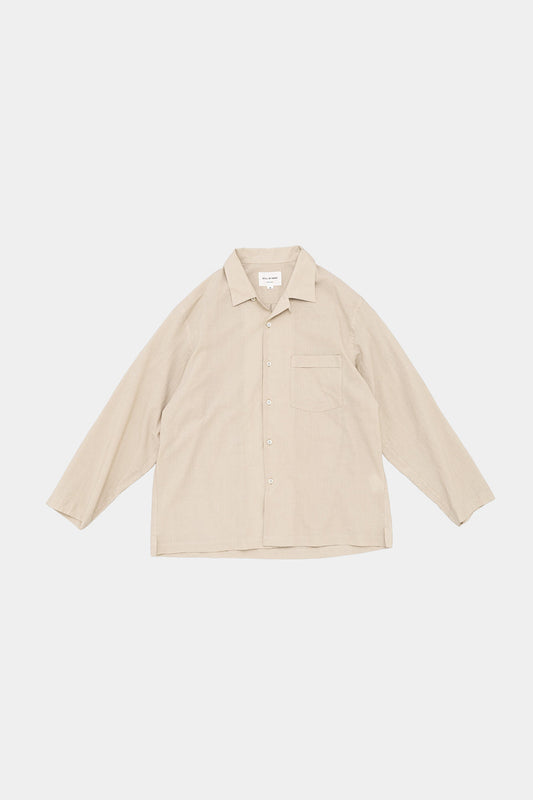 STILL BY HAND Open Collar Shirt Long Sleeve Shirt