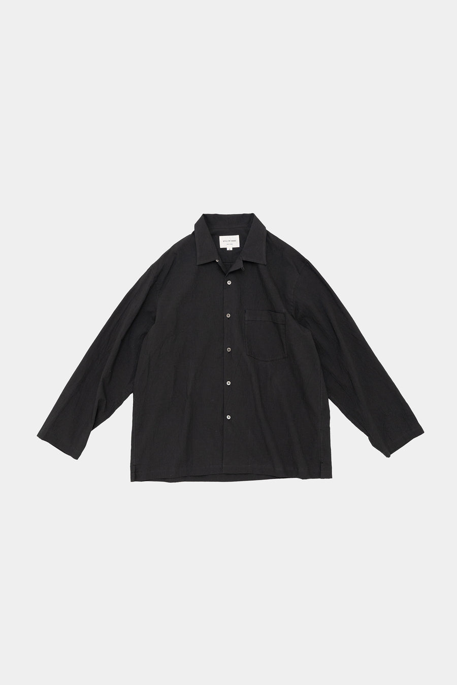 STILL BY HAND Open Collar Shirt Long Sleeve Shirt