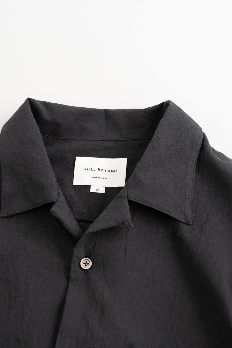 STILL BY HAND Open Collar Shirt Long Sleeve Shirt