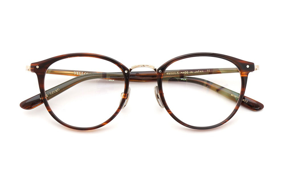 YELLOWS PLUS NICKY EYEGLASS FRAME Demi Brown / Gold
