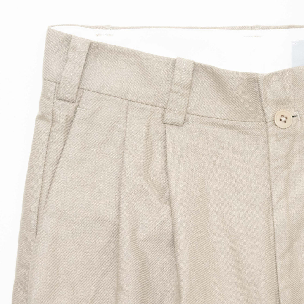 YAECA TWO TUCK TROUSERS