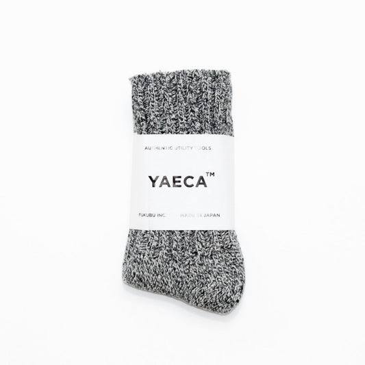 YAECA COTTON SILK RIB SOCKS