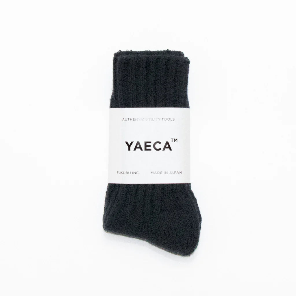 YAECA COTTON SILK RIB SOCKS