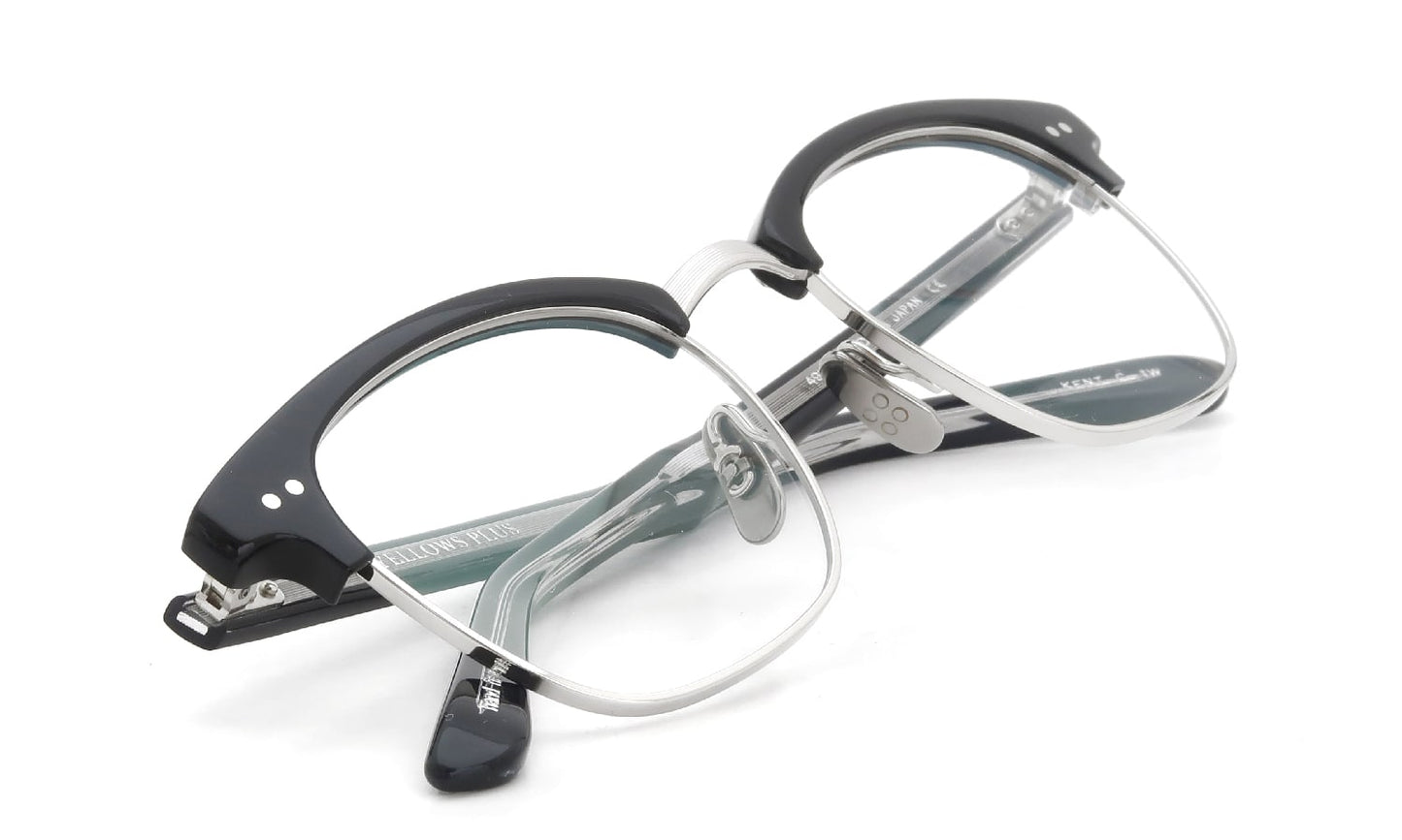 YELLOWS PLUS KENT EYEGLASS FRAME Matt Black/At.Silver