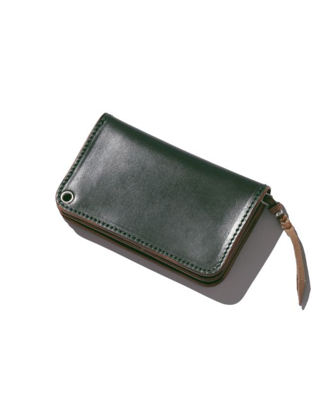 LARRY SMITH U.K SADDLE LEATHER TRUCKERS WALLET