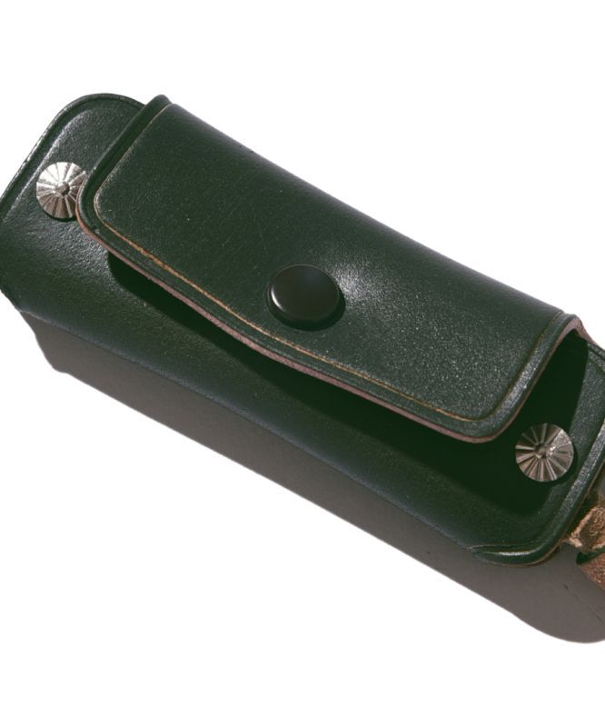 LARRY SMITH U.K SADDLE LEATHER FLAP KEY FOB