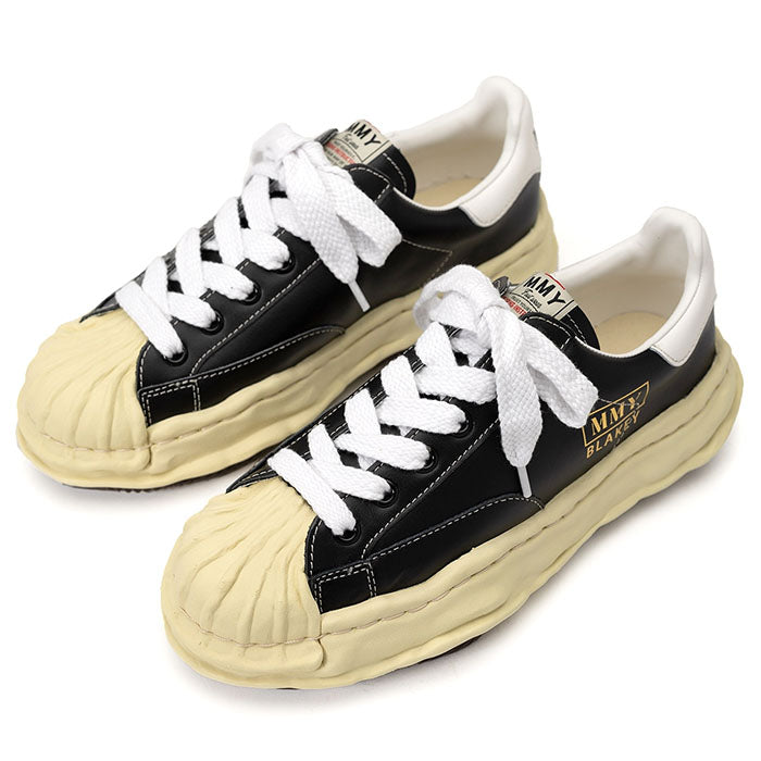 Maison MIHARA YASUHIRO BLAKEY Low Vintage Original Sole Leather Lowtop Sneaker Black
