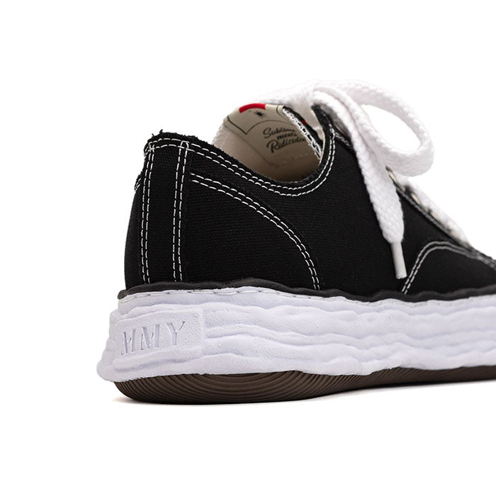 Maison MIHARA YASUHIRO PETERSON23 Original Sole Canvas Lowtop Sneaker Black