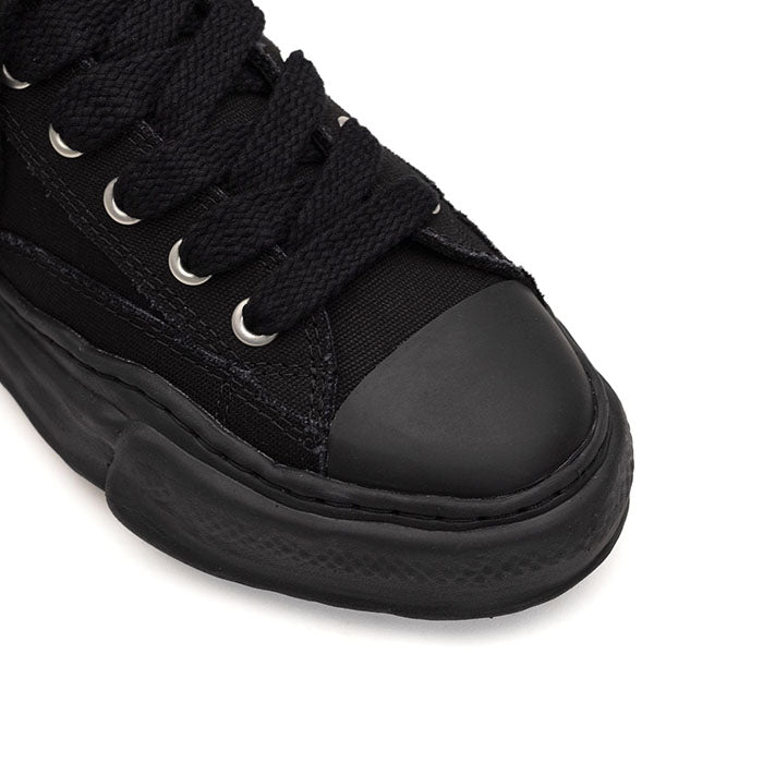 Maison MIHARA YASUHIRO PETERSON Original Sole Canvas Lowcut Sneaker Black x Black