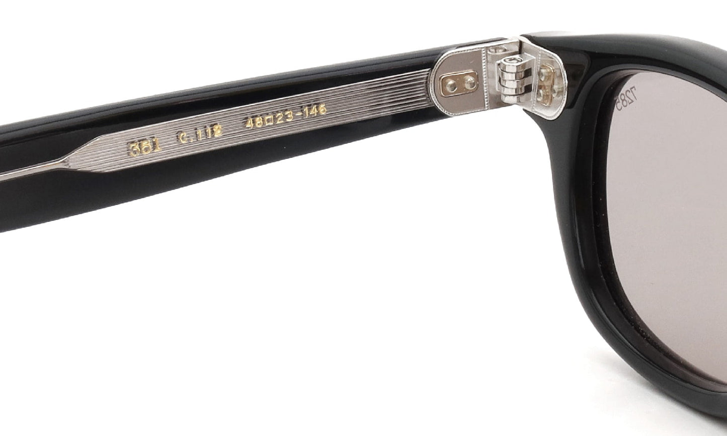 EYEVAN7285 SUNGLASSES 351 C.112 MAT BLACK GM LT.GRY