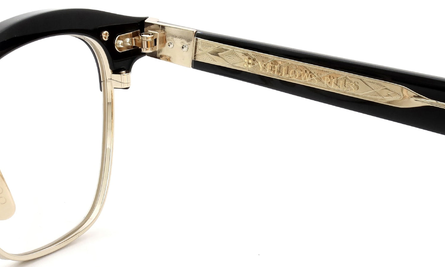 YELLOWS PLUS ROGER EYEGLASS FRAME Black Gold