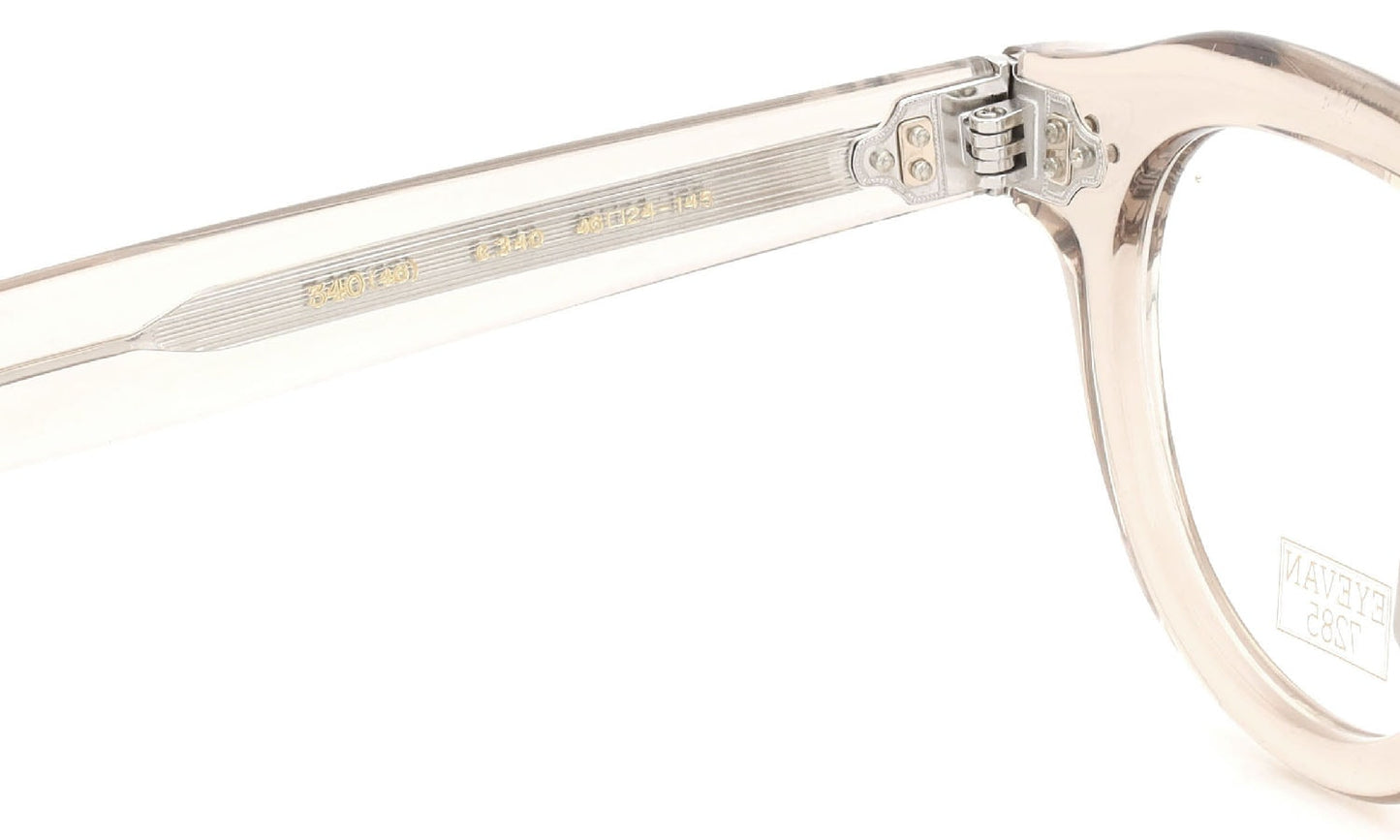 EYEVAN7285 EYEGLASS FRAME 340 C.340 CLEAR LIGHT BROWN