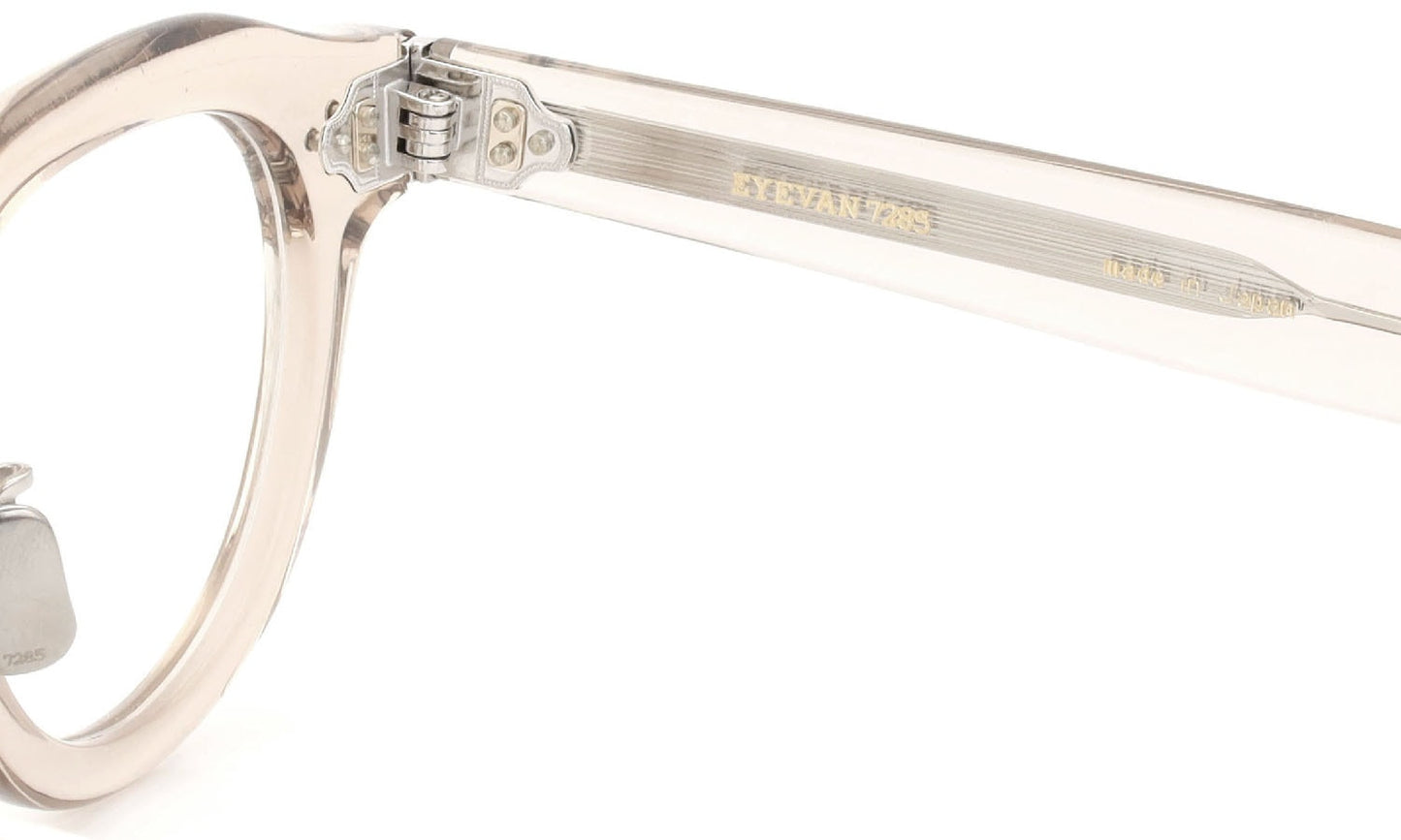 EYEVAN7285 EYEGLASS FRAME 340 C.340 CLEAR LIGHT BROWN