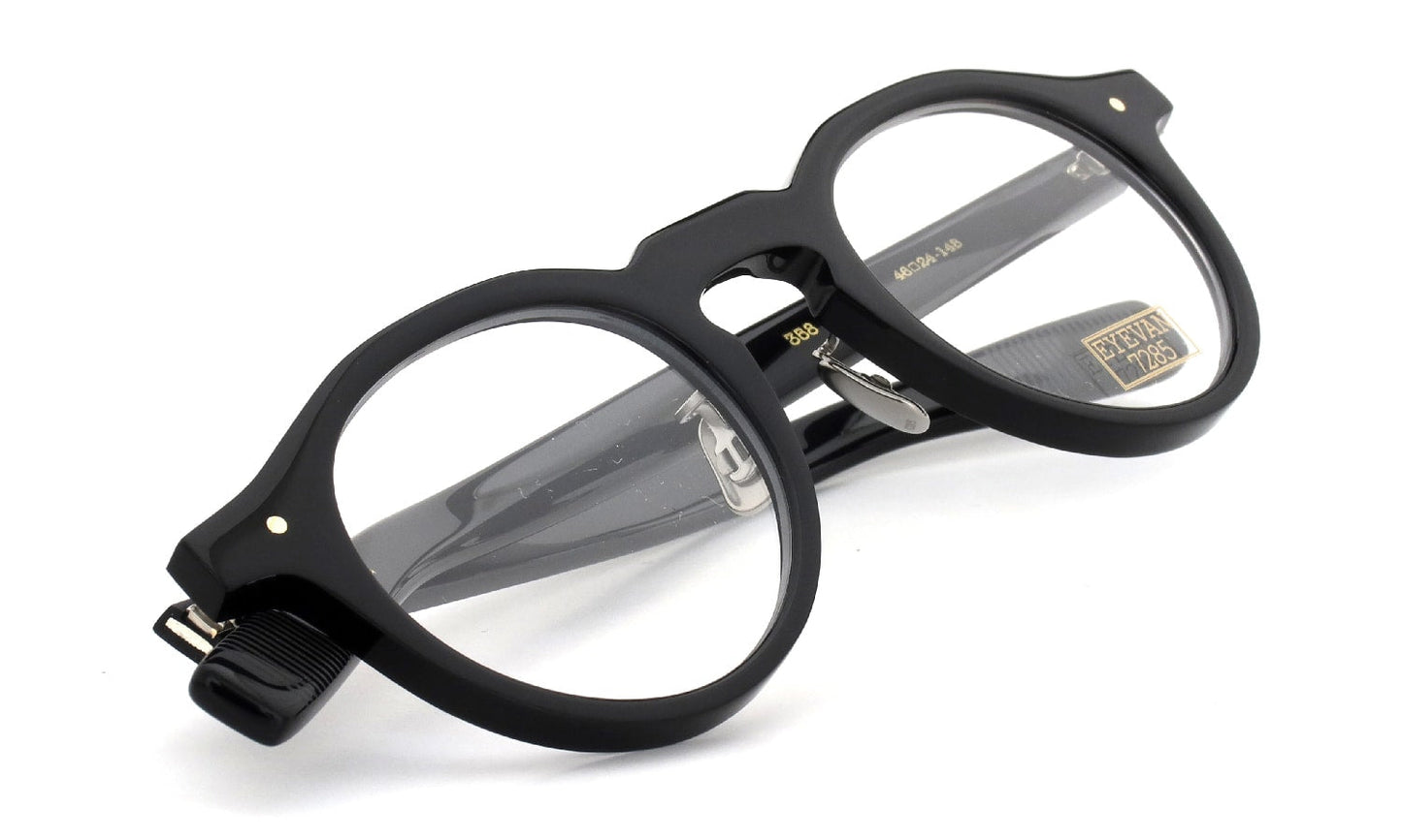 EYEVAN7285 EYEGLASS FRAME 358 C.100 BLACK