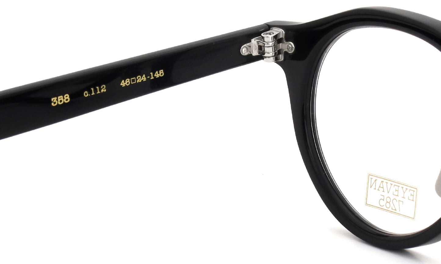 EYEVAN7285 EYEGLASS FRAME 358 C.112 MAT BLACK