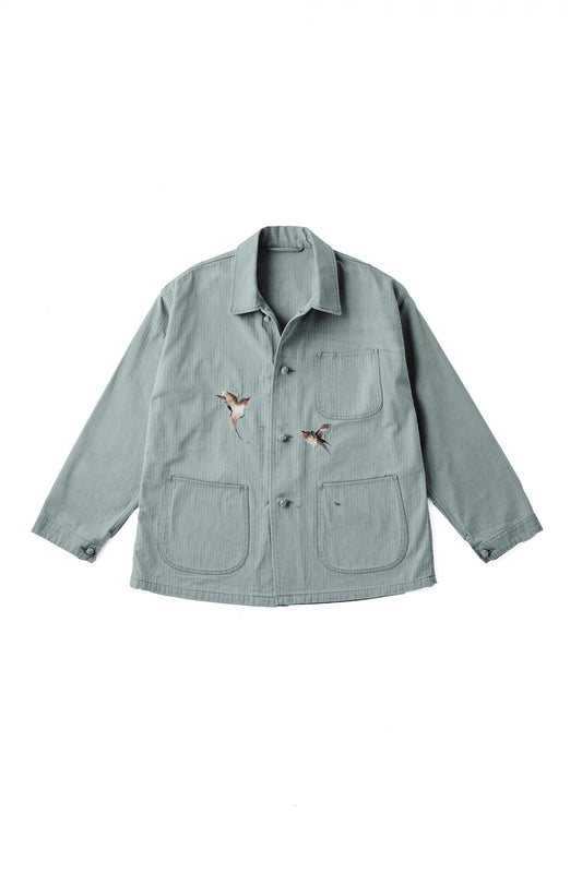 OLD JOE & CO. PATINA HERRINGBONE SOUVENIR JACKET