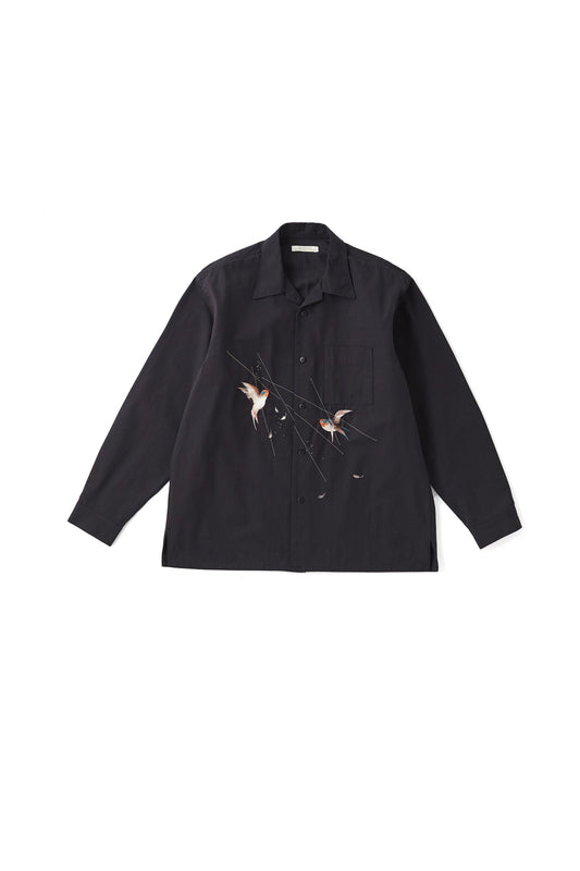 OLD JOE & CO. SILK NEP CLOTH SOUVENIR SHIRTS (Long-sleeve)