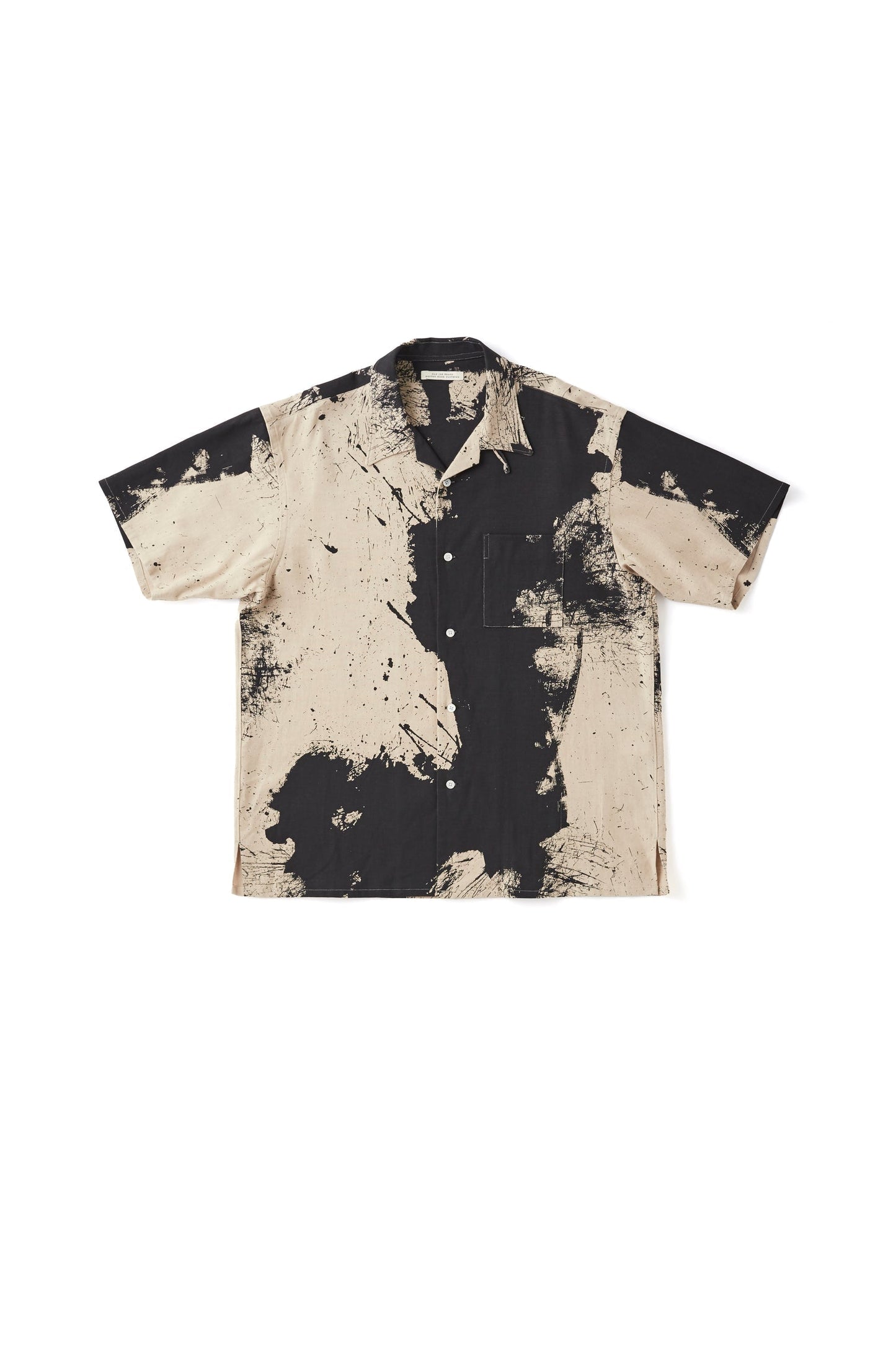 OLD JOE & CO. TSUJIMURA SHIRO ABSTRACT PAINT SHIRTS Short-sleeve