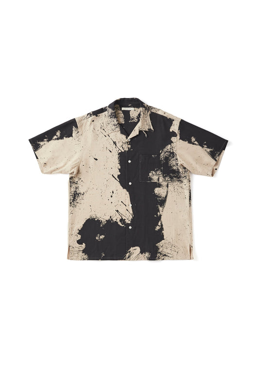 OLD JOE & CO. TSUJIMURA SHIRO ABSTRACT PAINT SHIRTS Short-sleeve