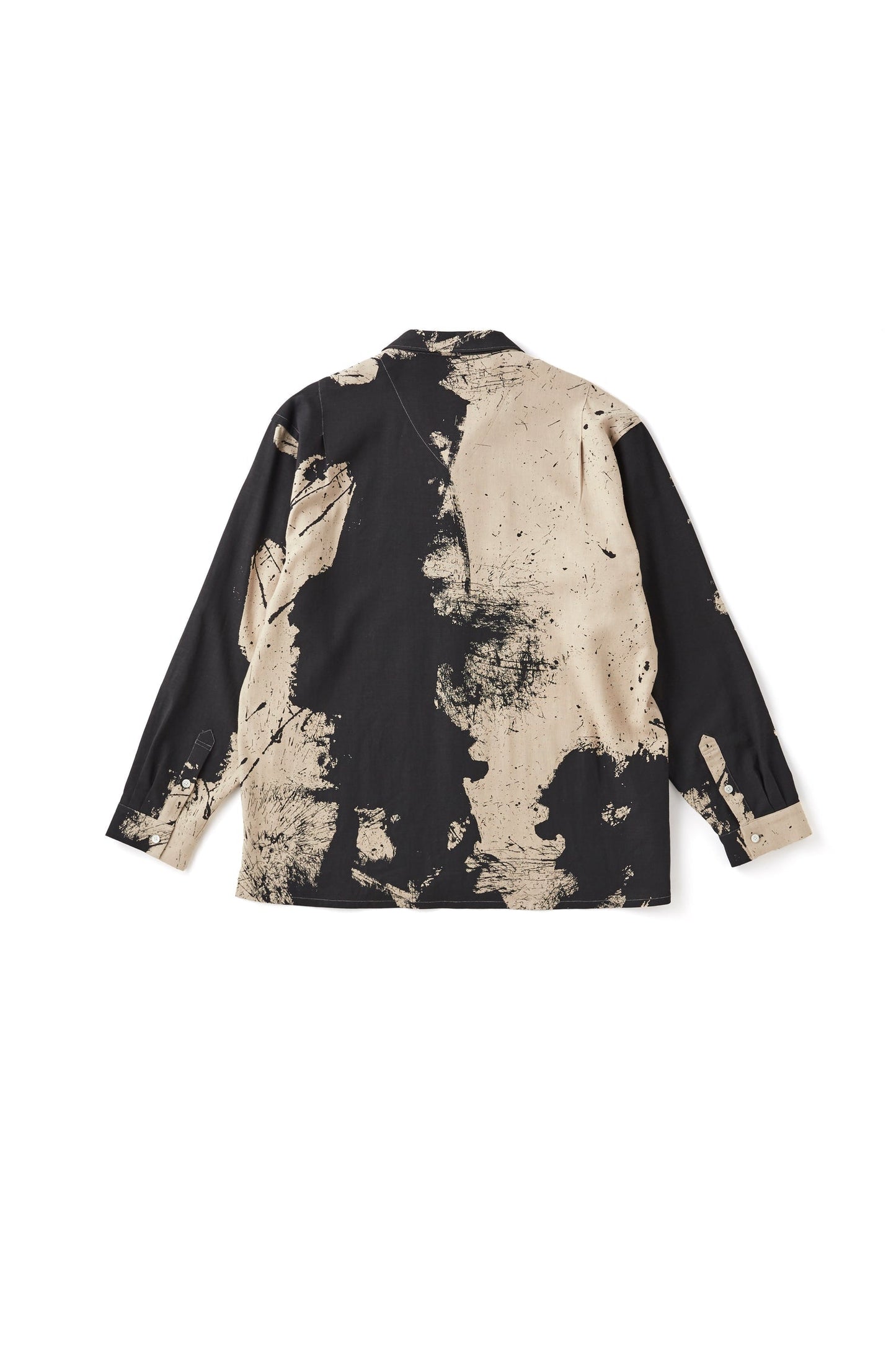 OLD JOE & CO. TSUJIMURA SHIRO ABSTRACT PAINT SHIRTS Long-sleeve