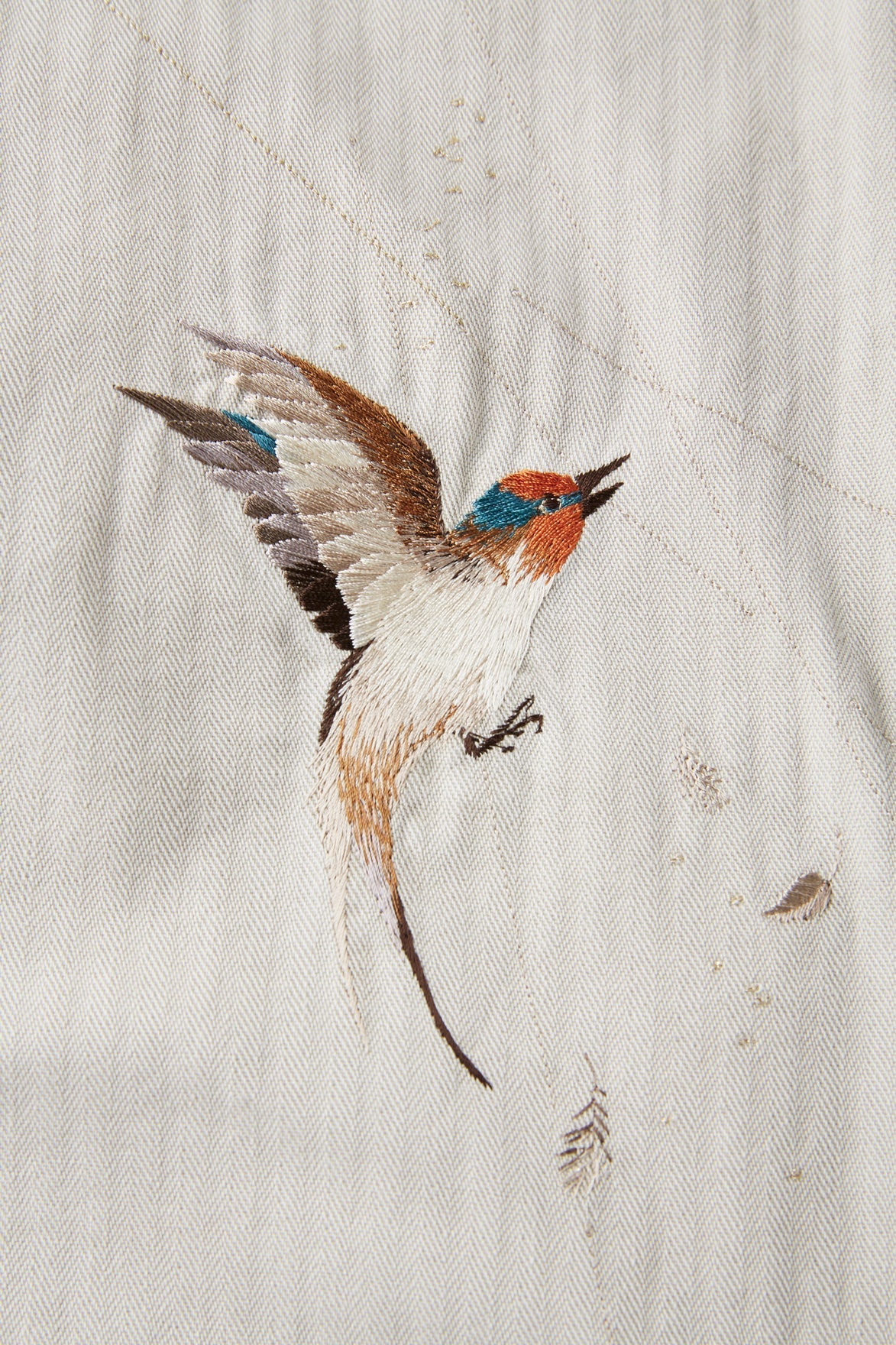 OLD JOE & CO. PATINA HERRINGBONE SOUVENIR JACKET