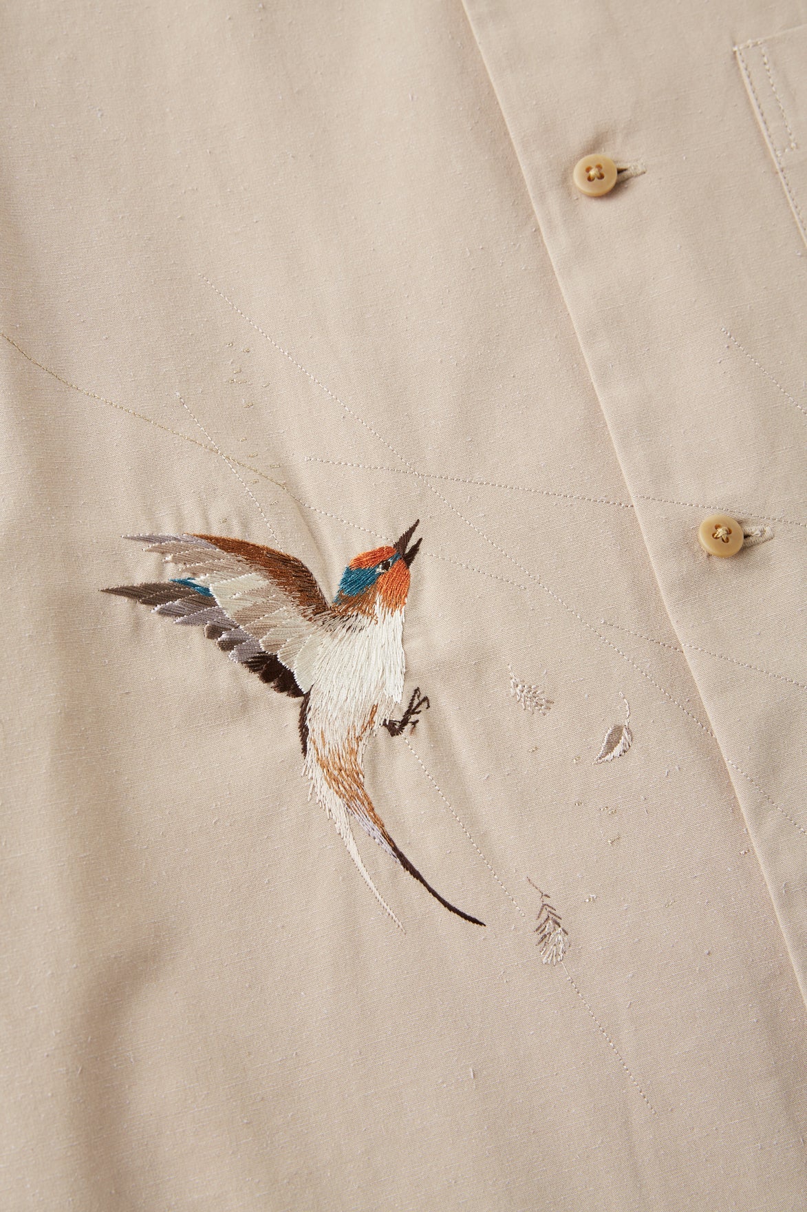 OLD JOE & CO. SILK NEP CLOTH SOUVENIR SHIRTS (Long-sleeve)