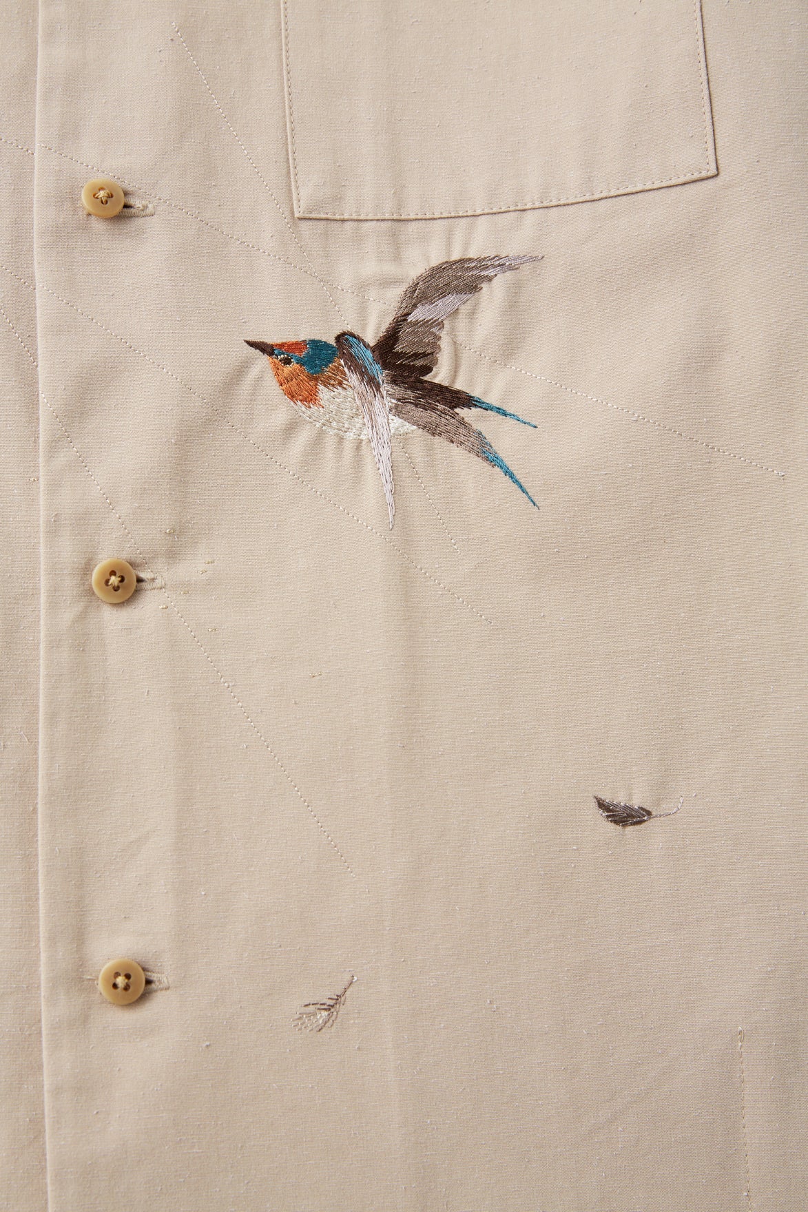 OLD JOE & CO. SILK NEP CLOTH SOUVENIR SHIRTS (Long-sleeve)