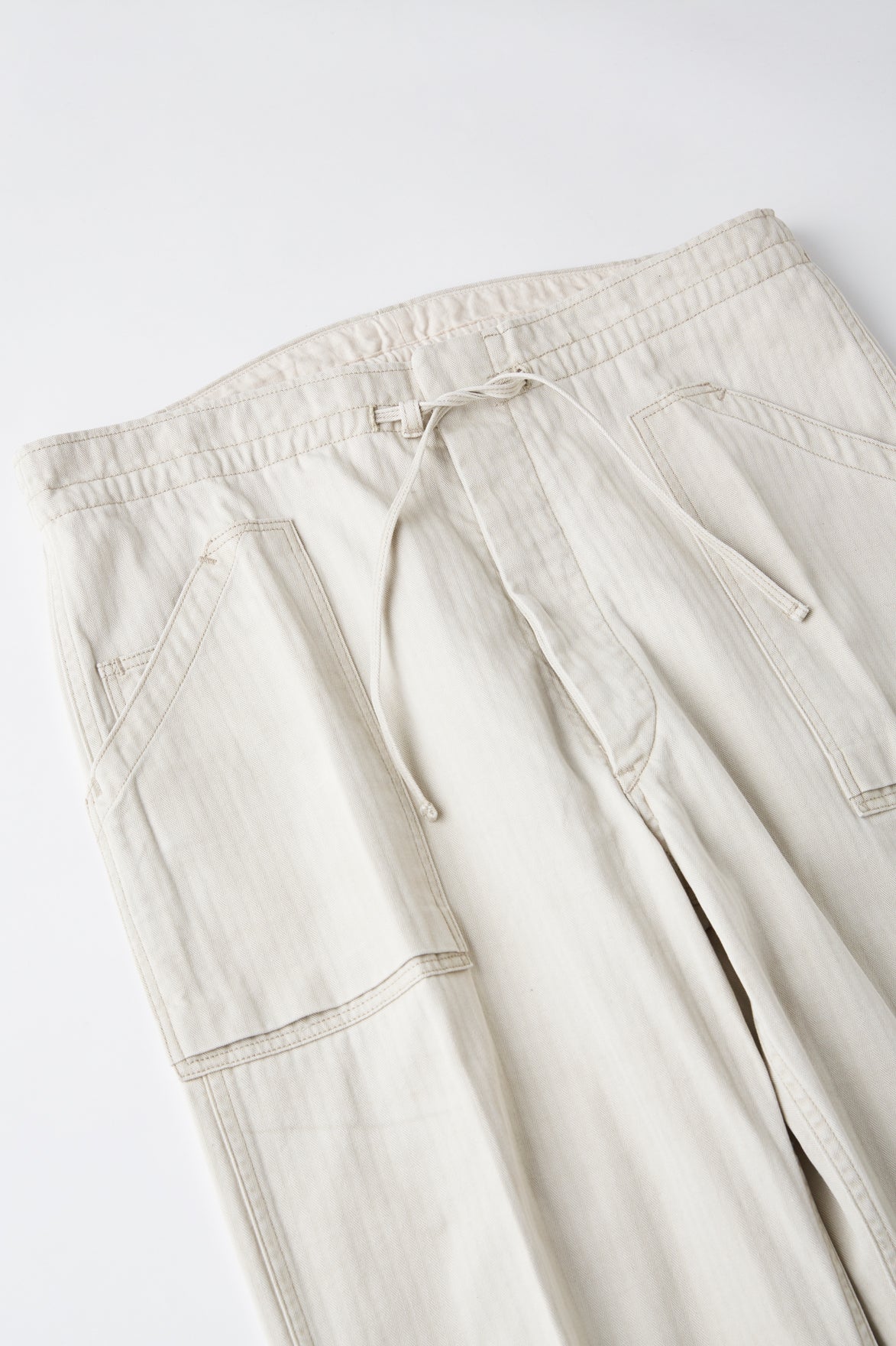 OLD JOE & CO. PATINA HERRINGBONE GATHERING TROUSER