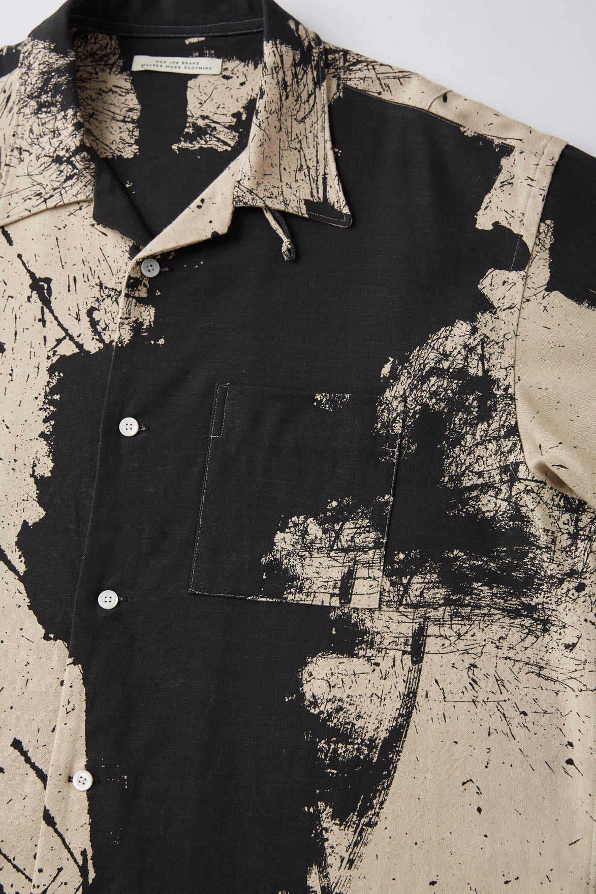 OLD JOE & CO. TSUJIMURA SHIRO ABSTRACT PAINT SHIRTS Short-sleeve