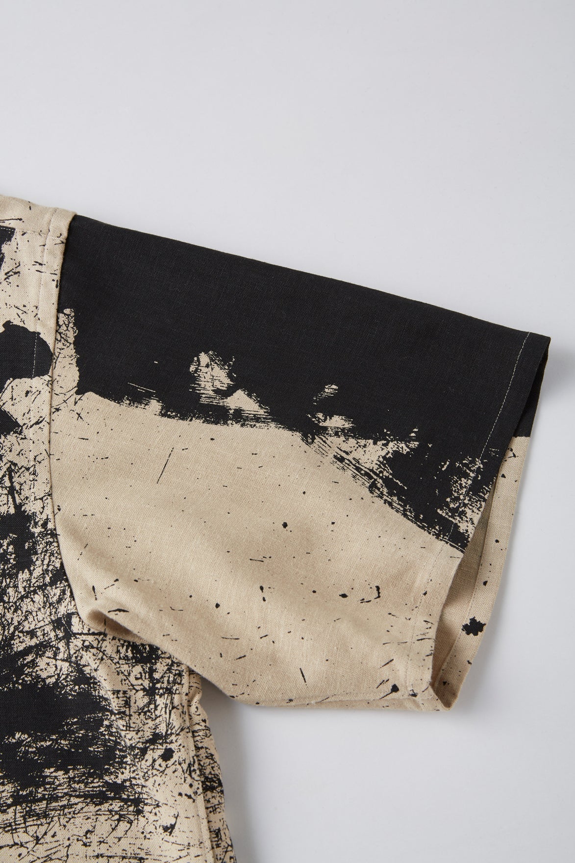 OLD JOE & CO. TSUJIMURA SHIRO ABSTRACT PAINT SHIRTS Short-sleeve