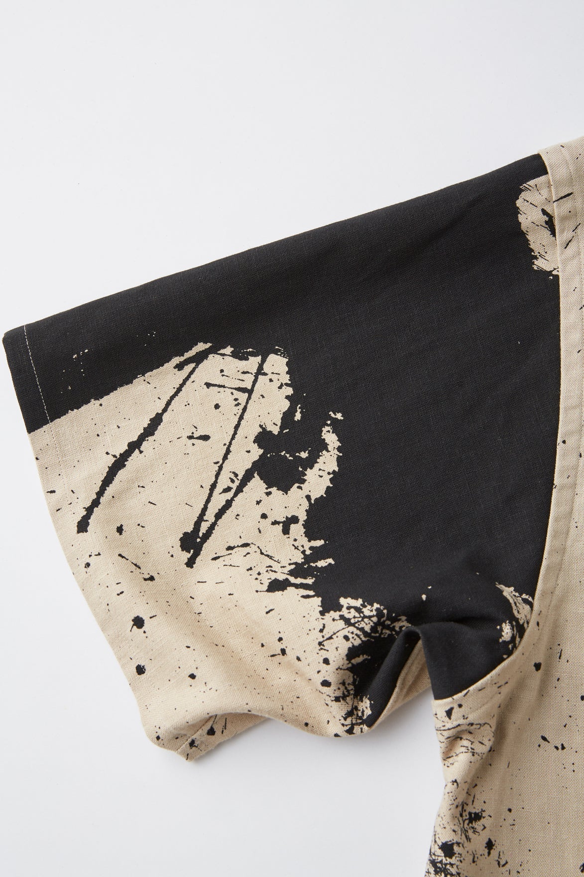 OLD JOE & CO. TSUJIMURA SHIRO ABSTRACT PAINT SHIRTS Short-sleeve